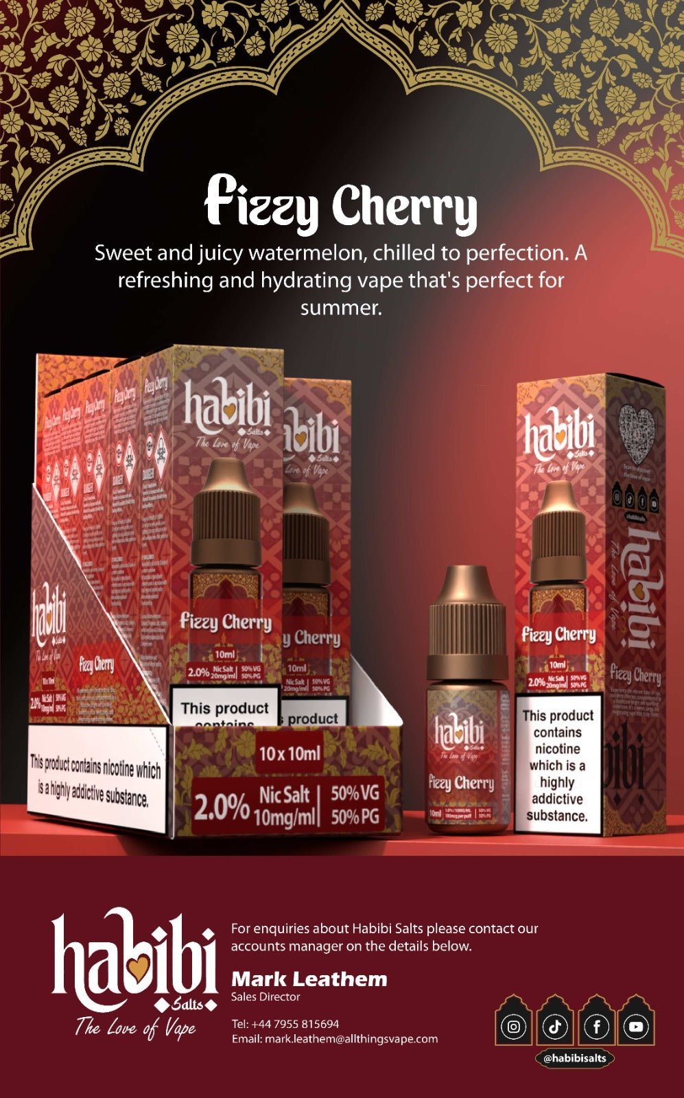 buy Habibi Salts Nic Salt 10ml E - Liquid Box of 10 at Wolfvapes.co.uk