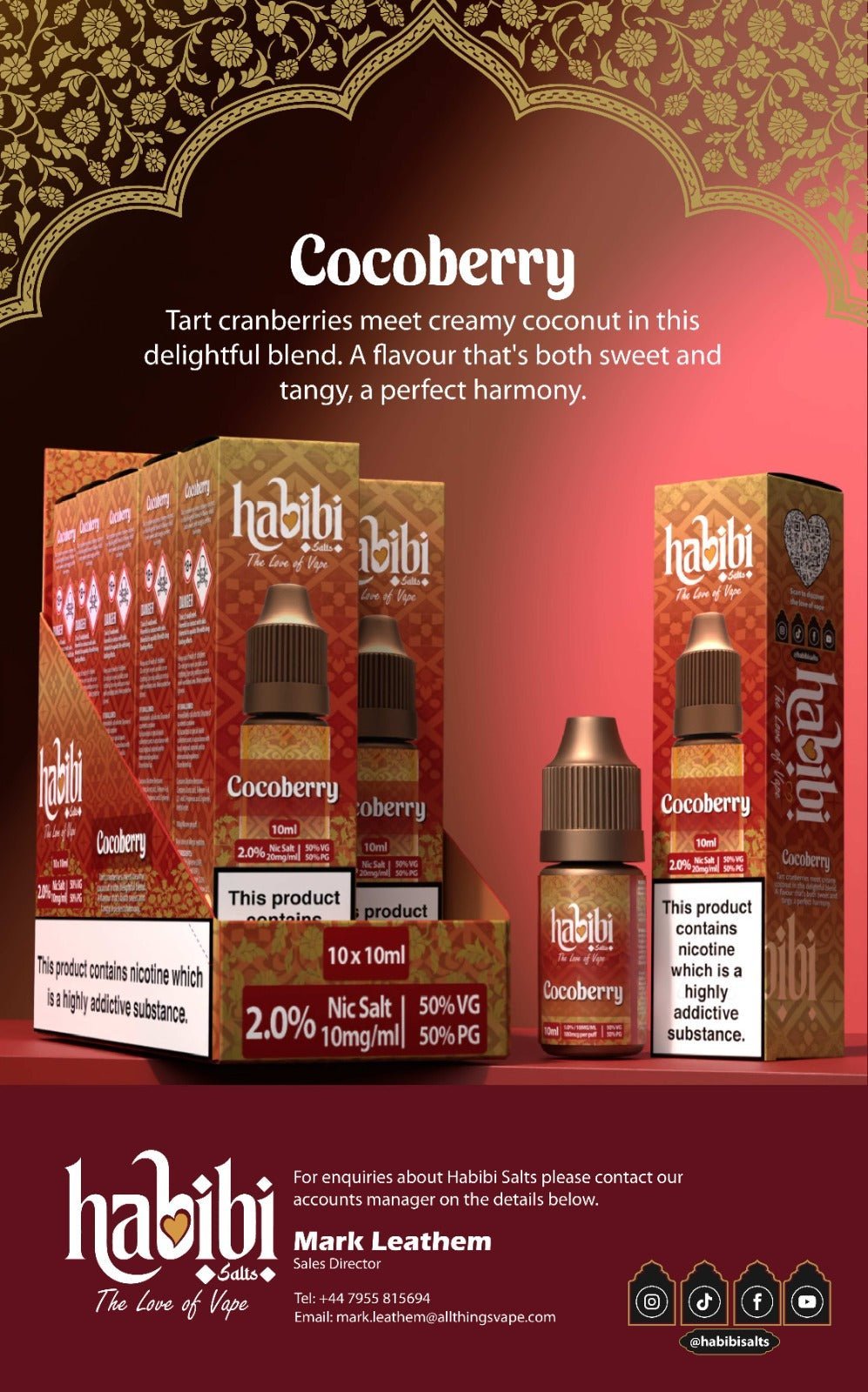 buy Habibi Salts Nic Salt 10ml E - Liquid Box of 10 at Wolfvapes.co.uk