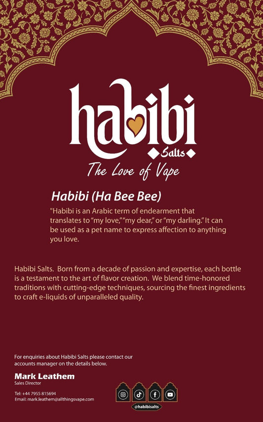 buy Habibi Salts Nic Salt 10ml E - Liquid Box of 10 at Wolfvapes.co.uk
