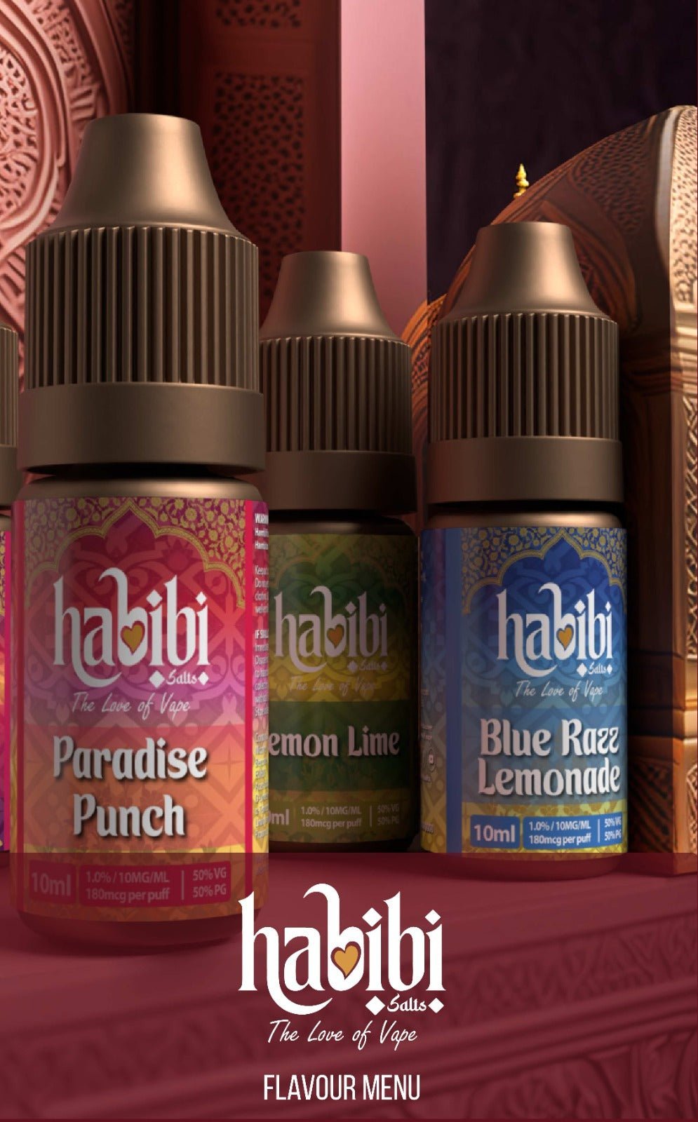 buy Habibi Salts Nic Salt 10ml E - Liquid Box of 10 at Wolfvapes.co.uk