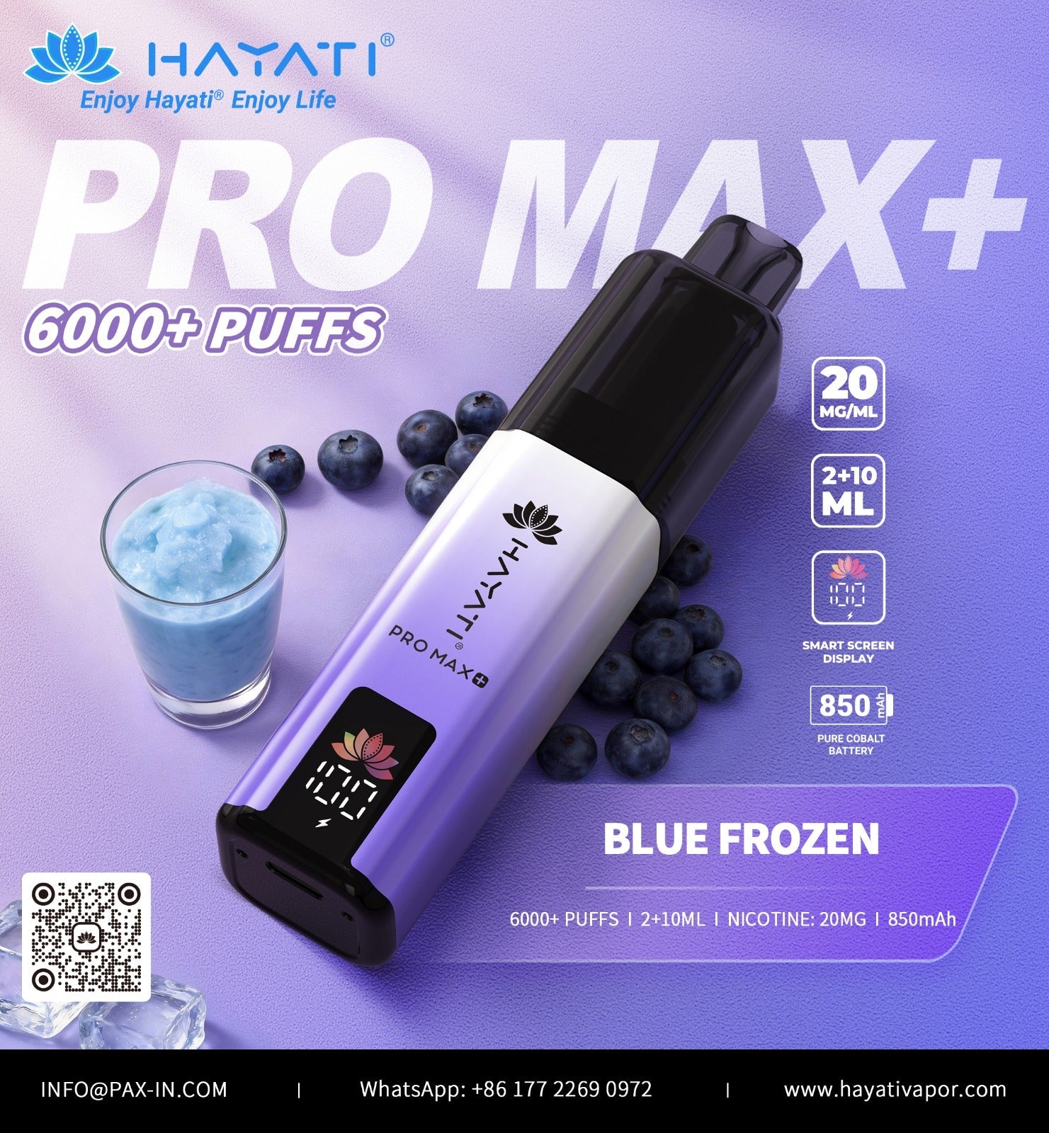 buy Hayati Pro Max+ 6000 Prefilled Pod Vape Kit at Wolfvapes.co.uk