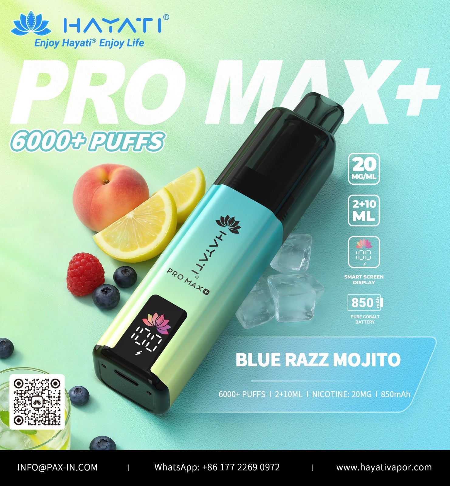 buy Hayati Pro Max+ 6000 Prefilled Pod Vape Kit at Wolfvapes.co.uk