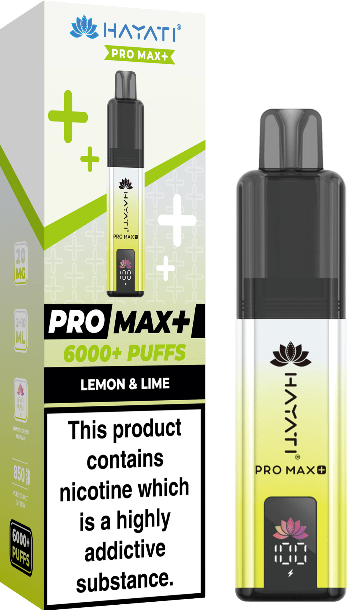 buy Hayati Pro Max+ 6000 Prefilled Pod Vape Kit - Box of 5 at Wolfvapes.co.uk