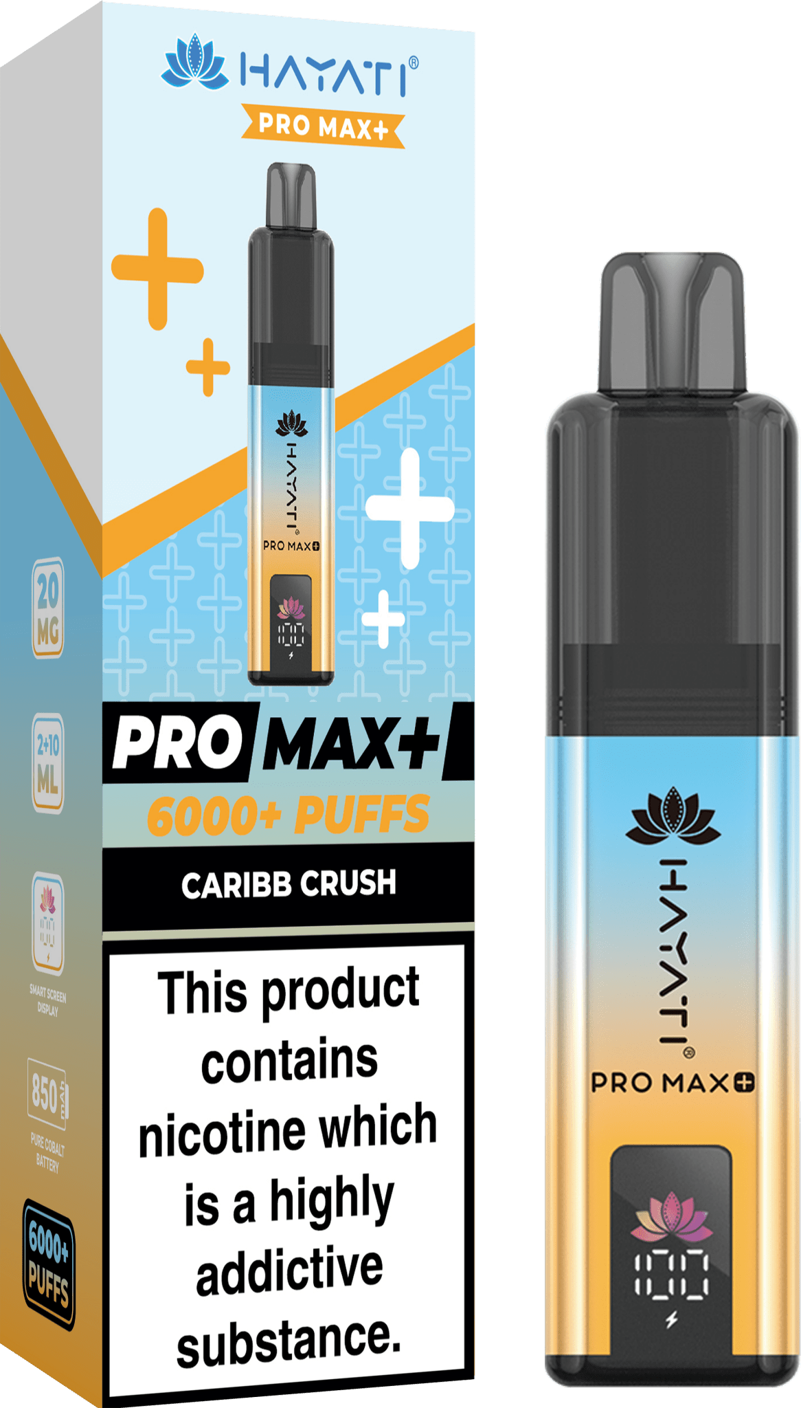 buy Hayati Pro Max+ 6000 Prefilled Pod Vape Kit - Box of 5 at Wolfvapes.co.uk