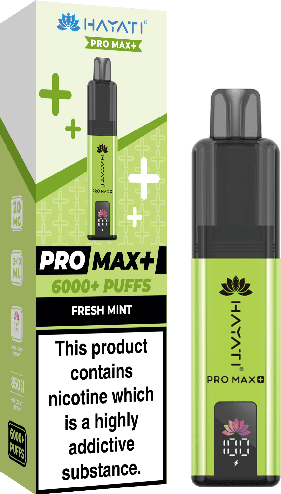 buy Hayati Pro Max+ 6000 Prefilled Pod Vape Kit - Box of 5 at Wolfvapes.co.uk