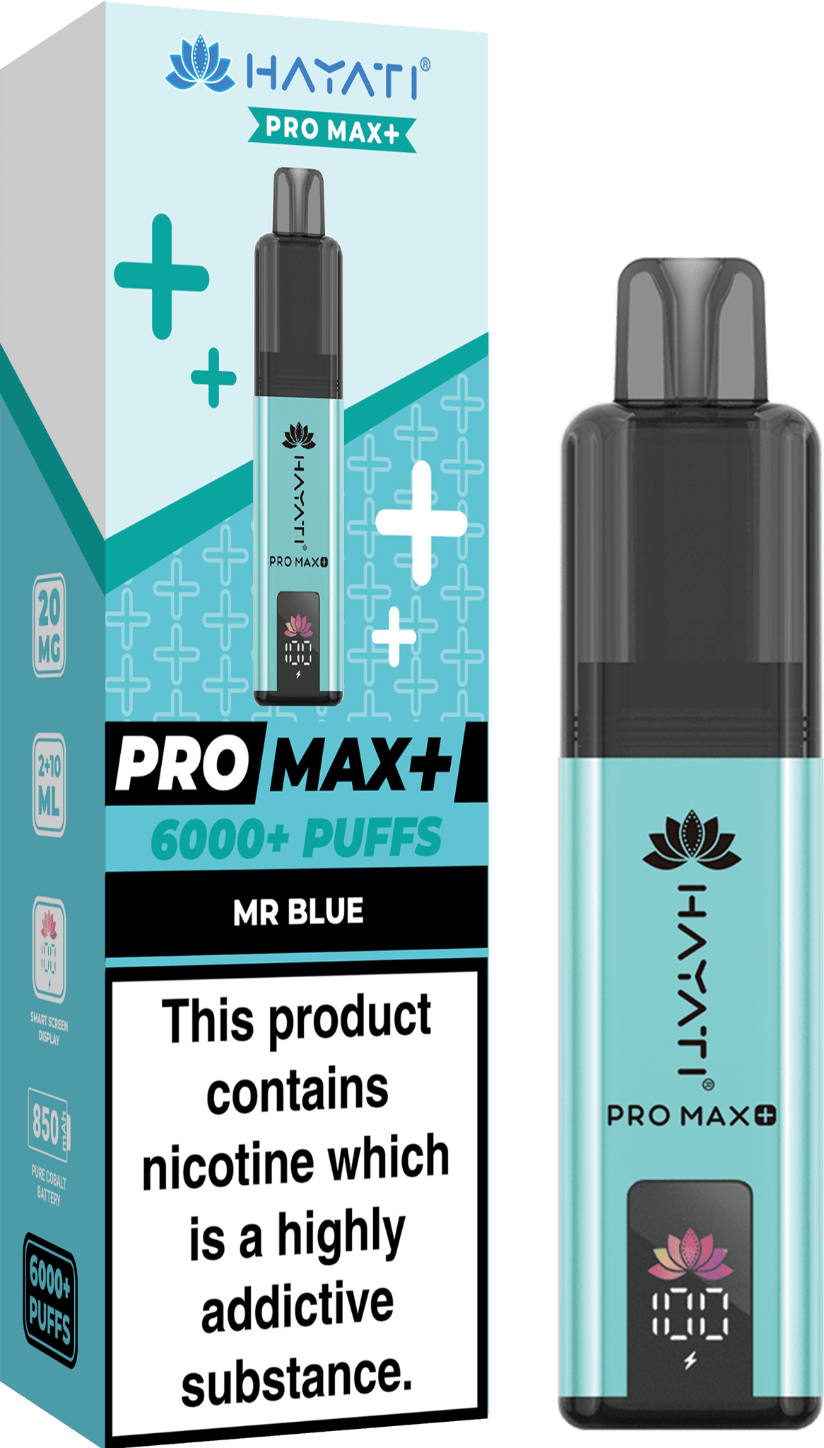 buy Hayati Pro Max+ 6000 Prefilled Pod Vape Kit - Box of 5 at Wolfvapes.co.uk