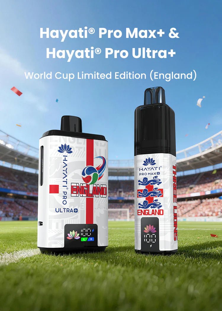 buy Hayati Pro Max Plus World Cup Edition (ENGLAND) | 5Packs at Wolfvapes.co.uk