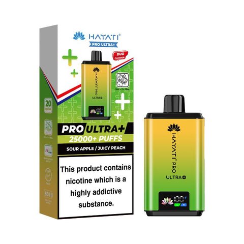 buy Hayati Pro Ultra Plus 25000 Prefilled Pod Vape Kit - Box of 5 at Wolfvapes.co.uk