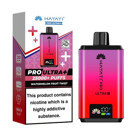 buy Hayati Pro Ultra Plus 25000 Prefilled Pod Vape Kit - Box of 5 at Wolfvapes.co.uk