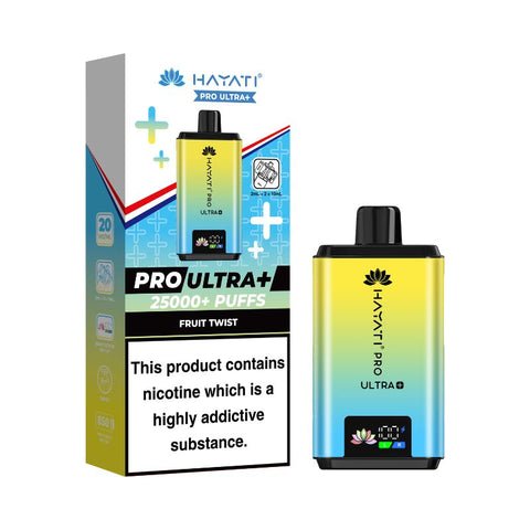 buy Hayati Pro Ultra Plus 25000 Prefilled Pod Vape Kit - Box of 5 at Wolfvapes.co.uk