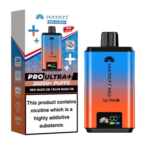 buy Hayati Pro Ultra Plus 25000 Prefilled Pod Vape Kit - Box of 5 at Wolfvapes.co.uk