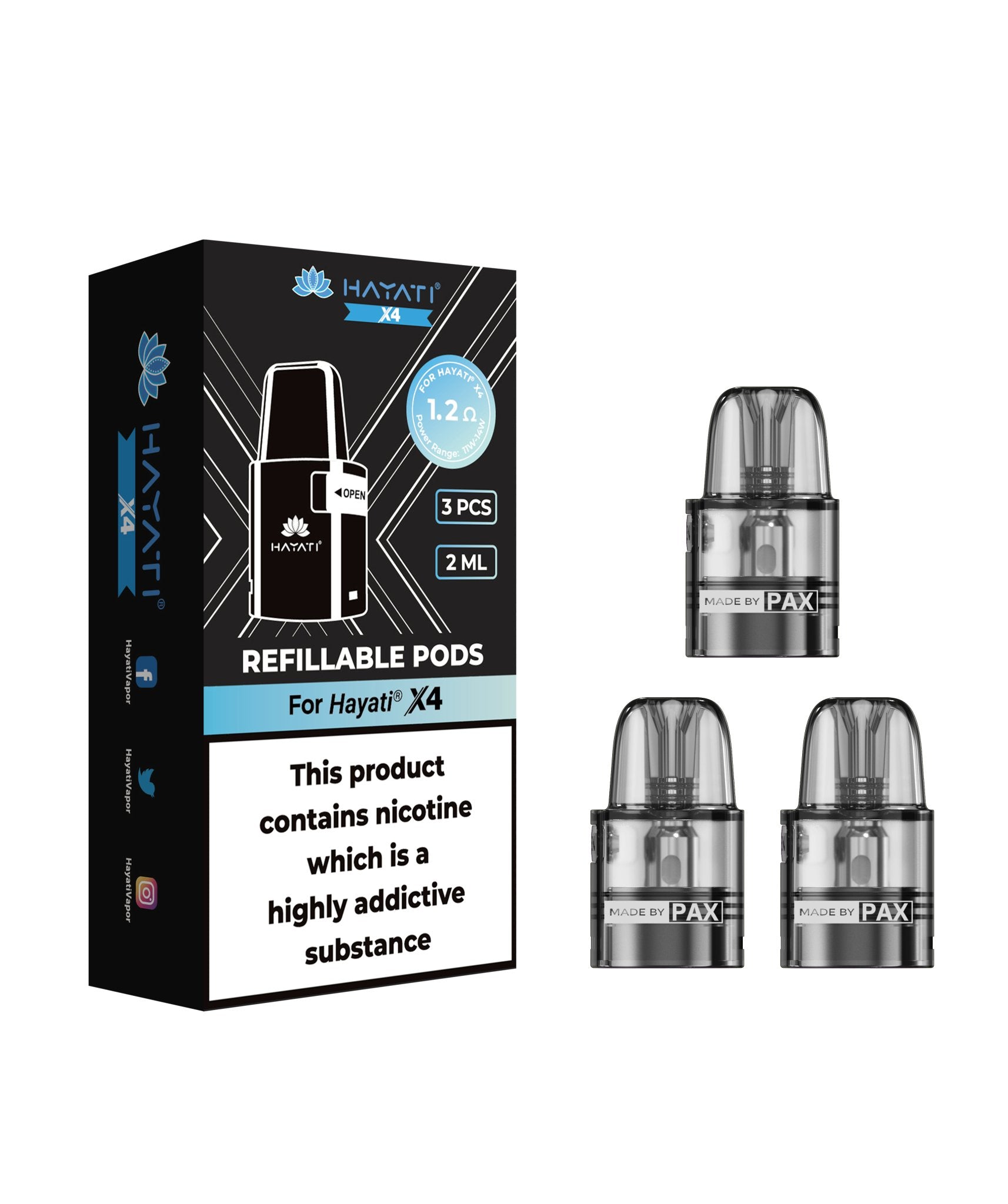 buy Hayati X4 Replacemement Cartridges Pods at Wolfvapes.co.uk