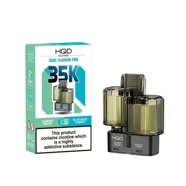 buy HQD Glow Air 35K Prefilled Pods at Wolfvapes.co.uk