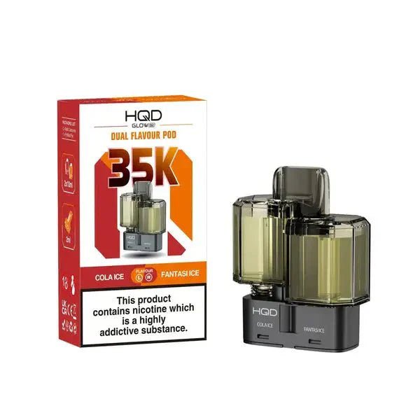 buy HQD Glow Air 35K Prefilled Pods at Wolfvapes.co.uk