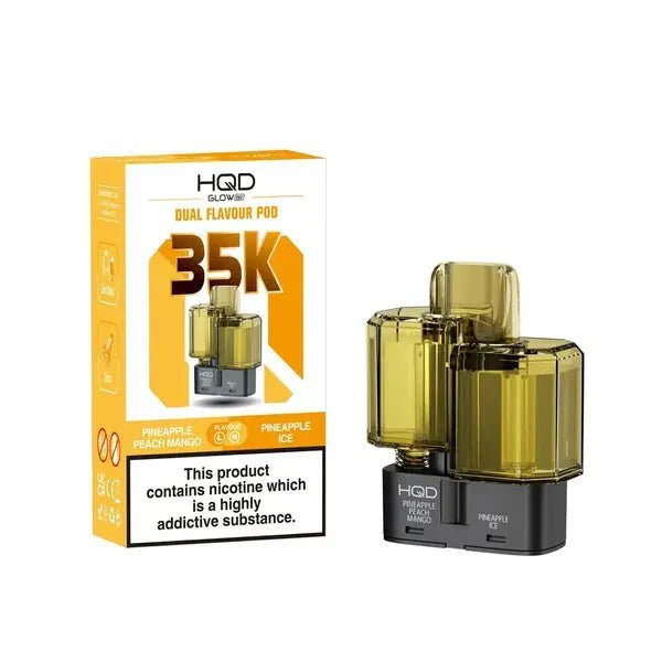 buy HQD Glow Air 35K Prefilled Pods at Wolfvapes.co.uk