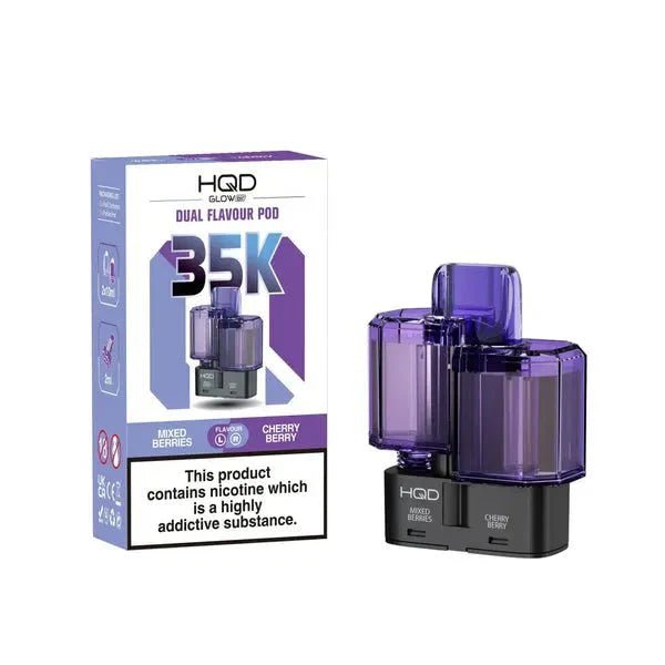 buy HQD Glow Air 35K Prefilled Pods at Wolfvapes.co.uk