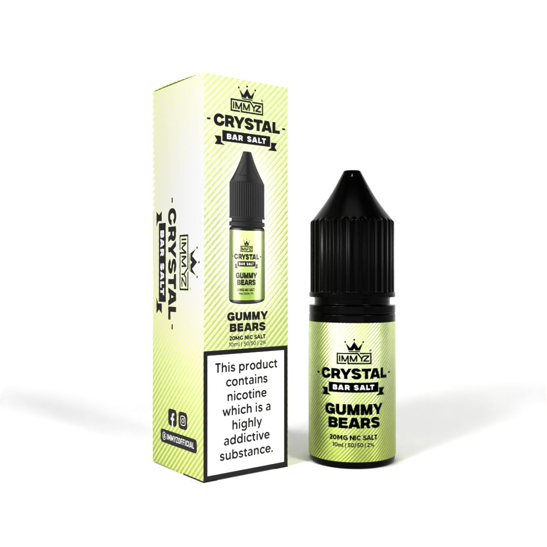 buy IMMYZ Crystal Bar Nic Salt 10ml E - liquid Pack of 10 at Wolfvapes.co.uk