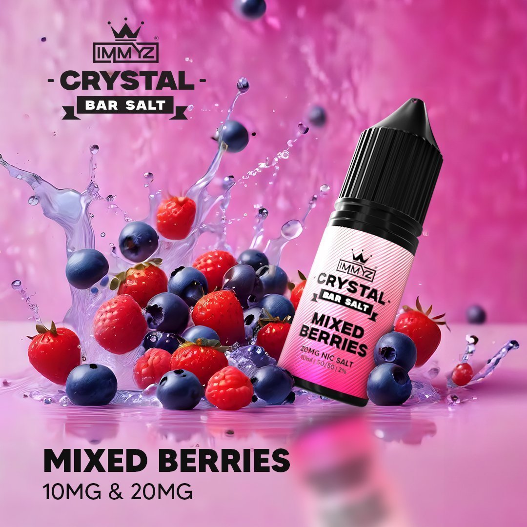 buy IMMYZ Crystal Bar Nic Salt 10ml E - liquid Pack of 10 at Wolfvapes.co.uk