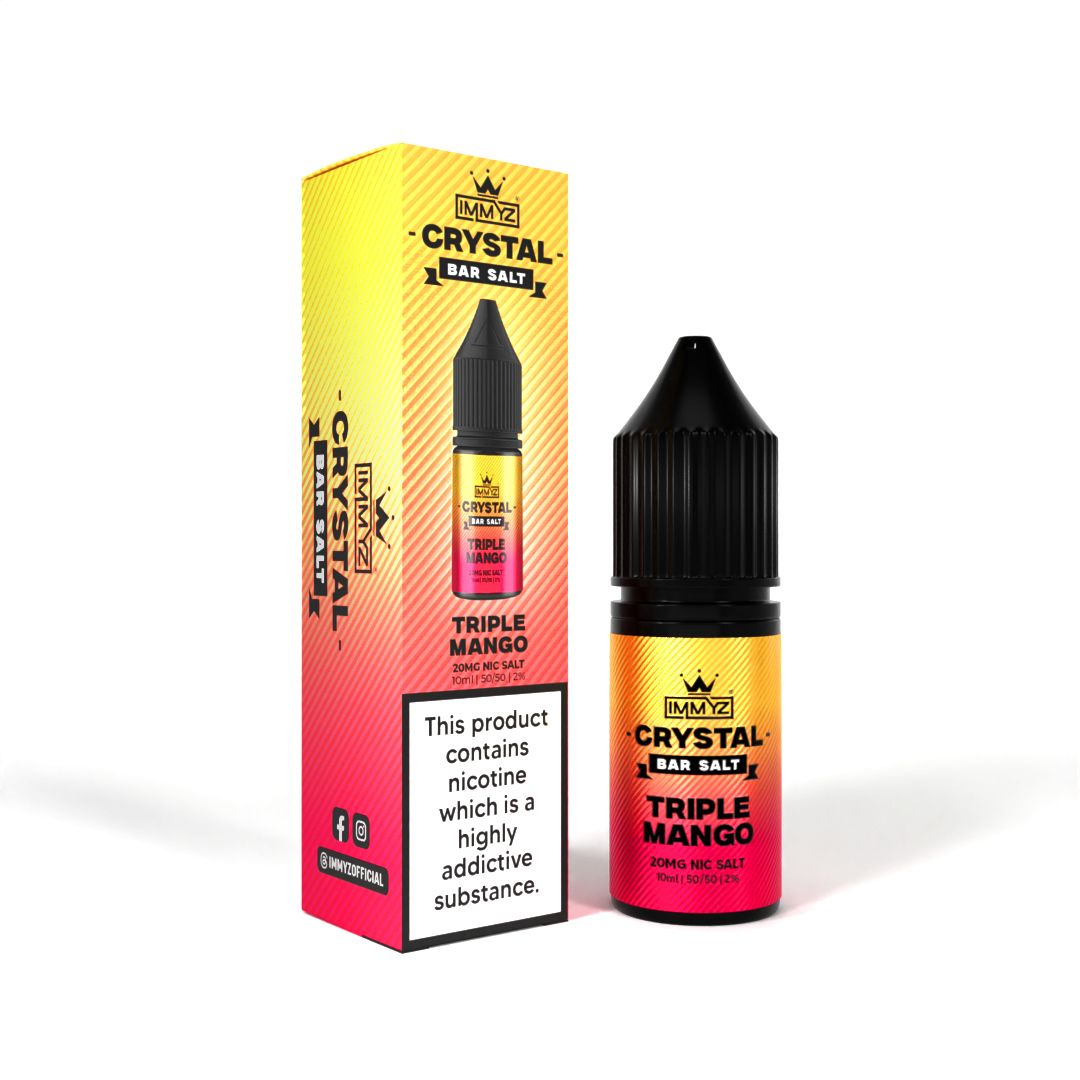 buy IMMYZ Crystal Bar Nic Salt 10ml E - liquid Pack of 10 at Wolfvapes.co.uk