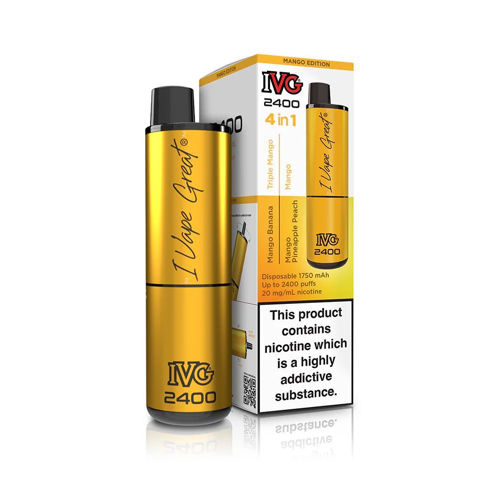 buy IVG 2400 Disposable Vape Pod Puff Device - Box of 5 at Wolfvapes.co.uk