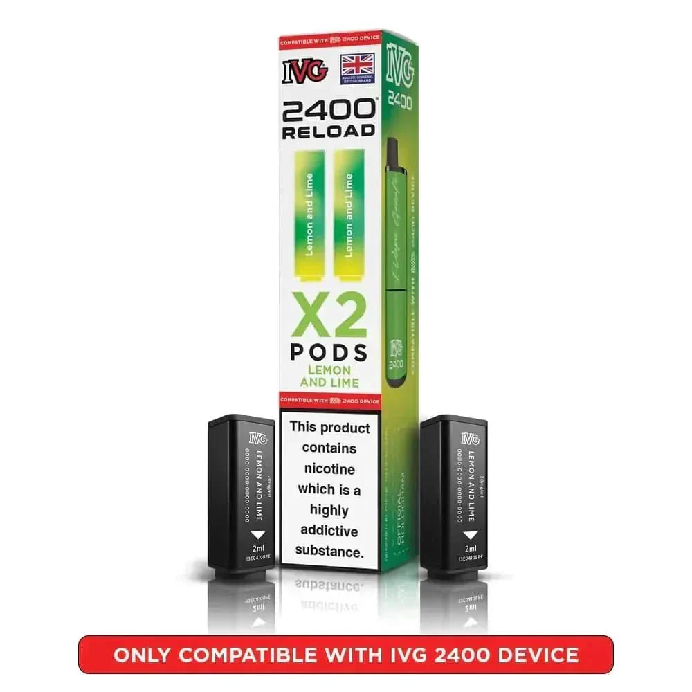 buy IVG 2400 Reload 4 in 1 Prefilled Pods Pack of 5 at Wolfvapes.co.uk