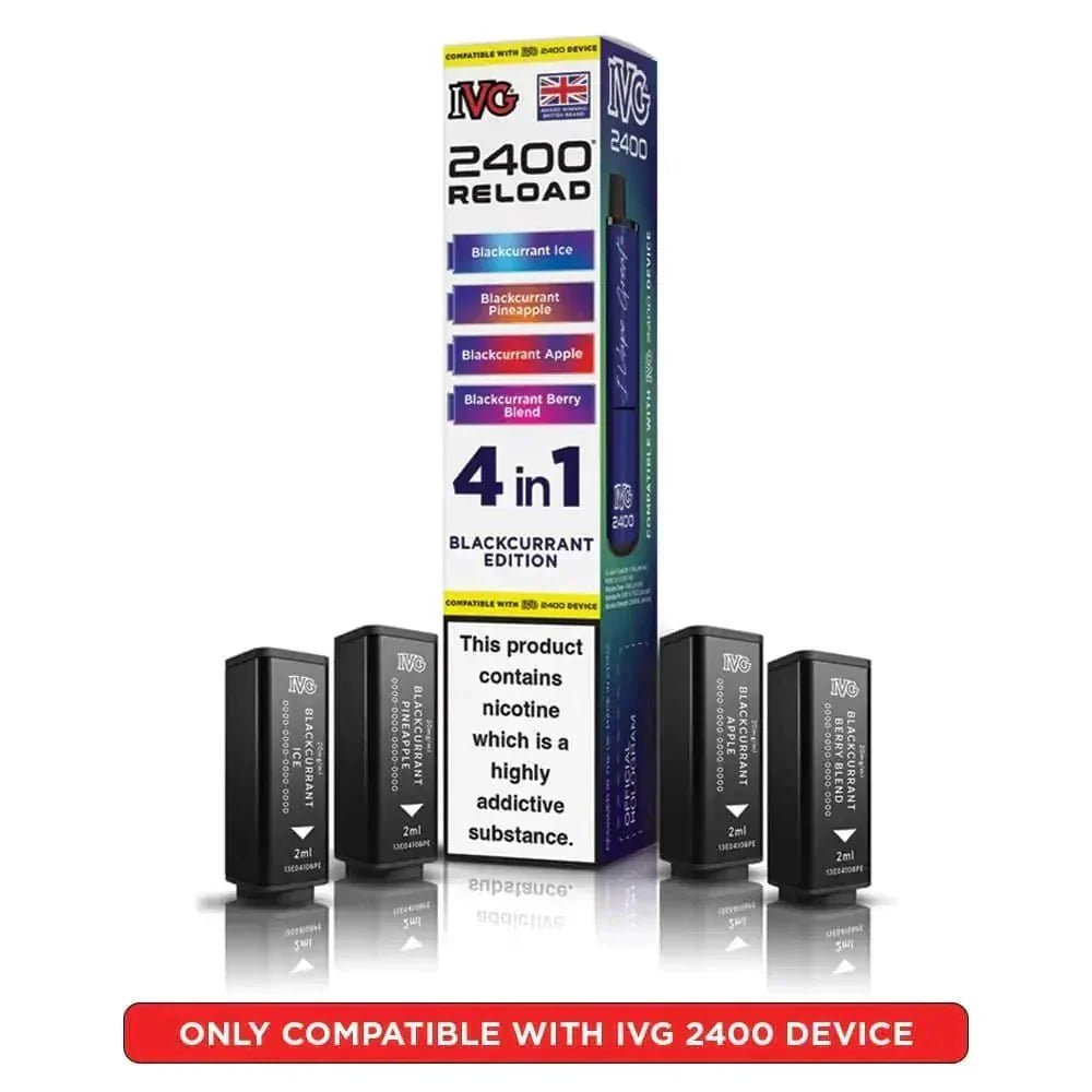 buy IVG 2400 Reload 4 in 1 Prefilled Pods Pack of 5 at Wolfvapes.co.uk