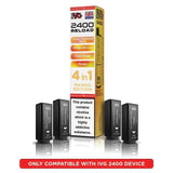 buy IVG 2400 Reload 4 in 1 Prefilled Pods Pack of 5 at Wolfvapes.co.uk