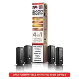 buy IVG 2400 Reload 4 in 1 Prefilled Pods Pack of 5 at Wolfvapes.co.uk