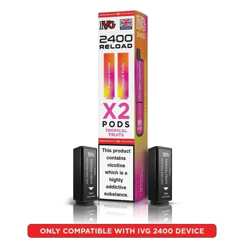 buy IVG 2400 Reload 4 in 1 Prefilled Pods Pack of 5 at Wolfvapes.co.uk