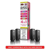 buy IVG 2400 Reload 4 in 1 Prefilled Pods Pack of 5 at Wolfvapes.co.uk