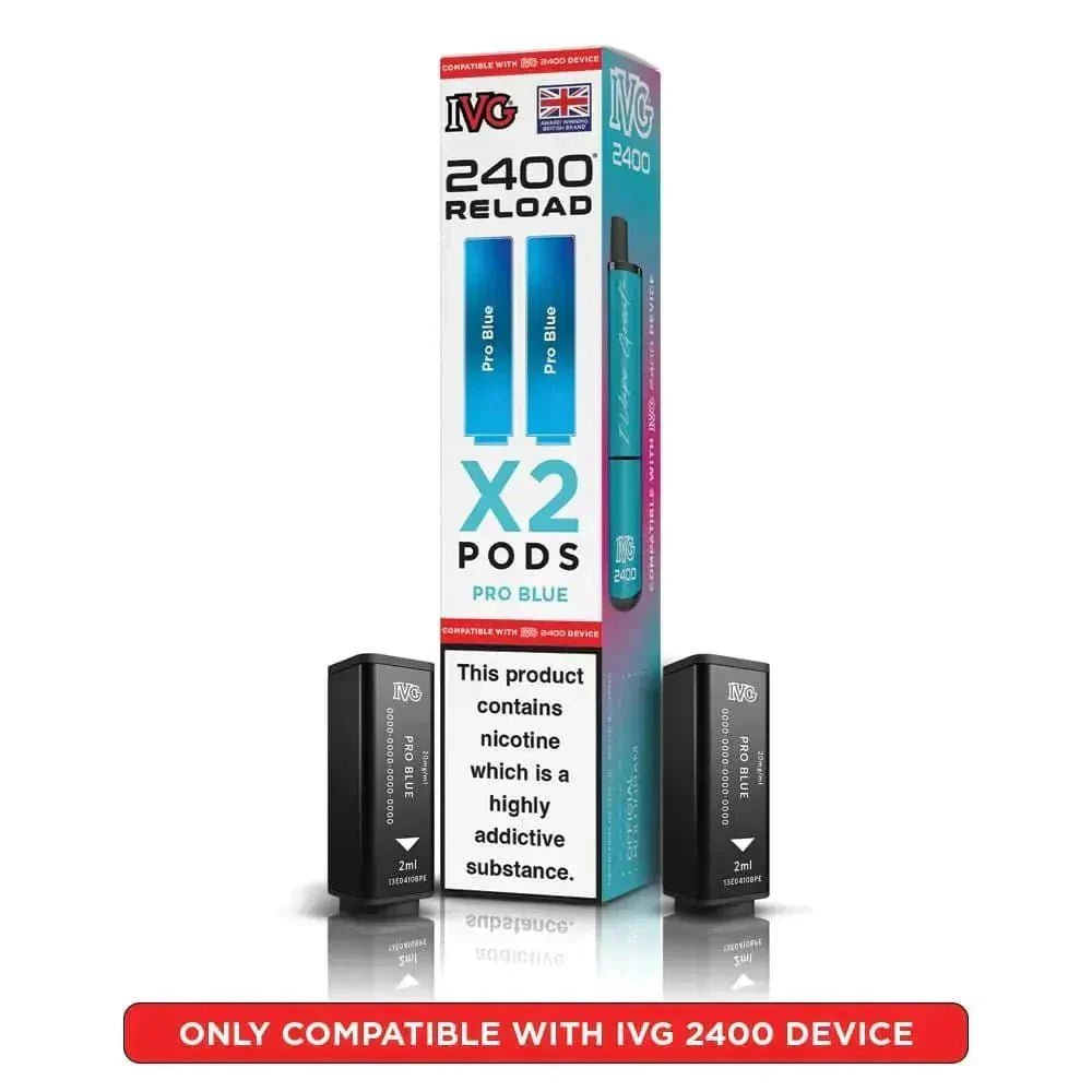 buy IVG 2400 Reload 4 in 1 Prefilled Pods Pack of 5 at Wolfvapes.co.uk