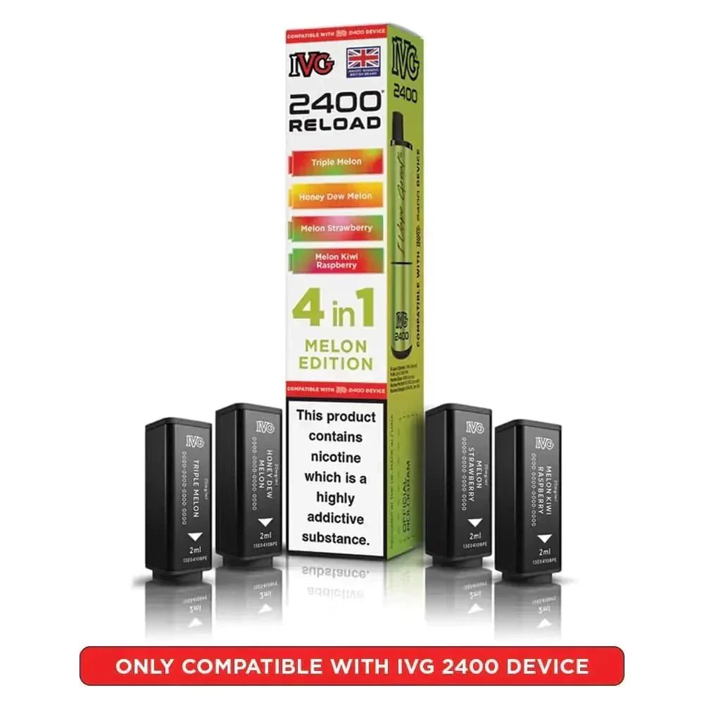 buy IVG 2400 Reload 4 in 1 Prefilled Pods Pack of 5 at Wolfvapes.co.uk