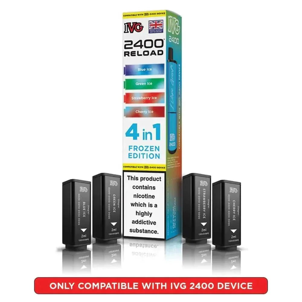 buy IVG 2400 Reload 4 in 1 Prefilled Pods Pack of 5 at Wolfvapes.co.uk