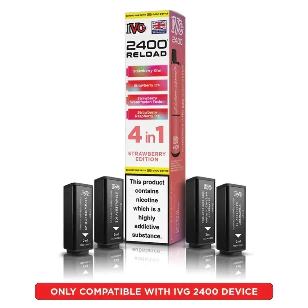 buy IVG 2400 Reload 4 in 1 Prefilled Pods Pack of 5 at Wolfvapes.co.uk