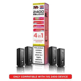 buy IVG 2400 Reload 4 in 1 Prefilled Pods Pack of 5 at Wolfvapes.co.uk