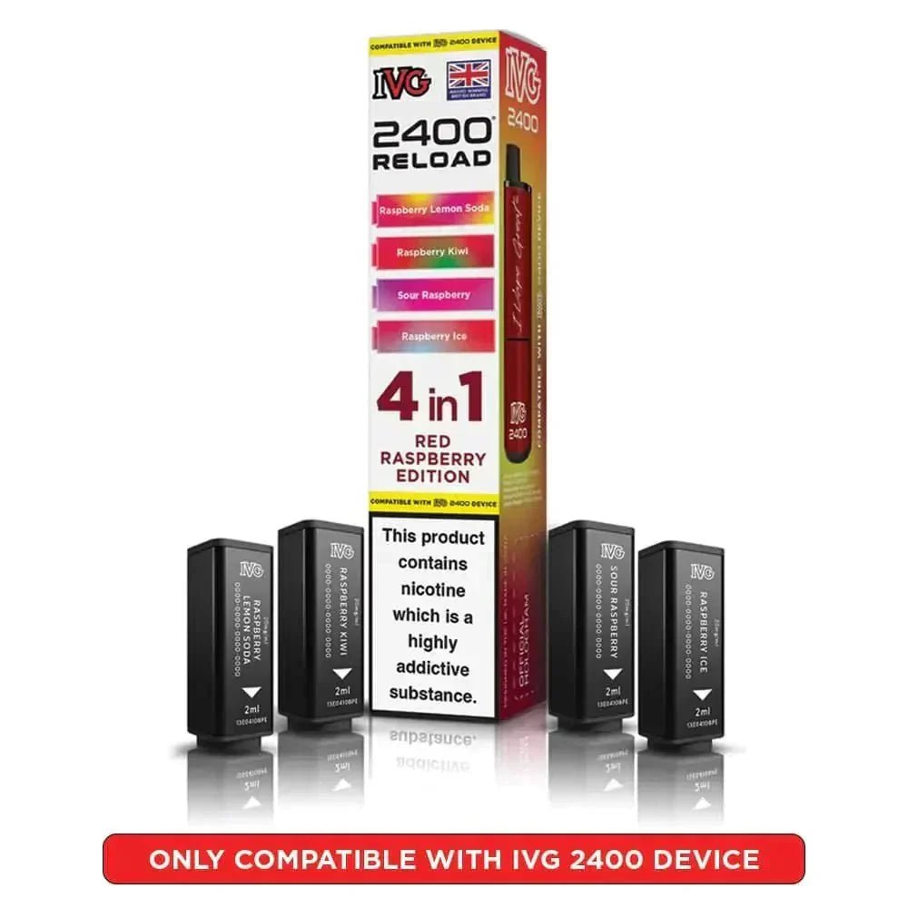 buy IVG 2400 Reload 4 in 1 Prefilled Pods Pack of 5 at Wolfvapes.co.uk