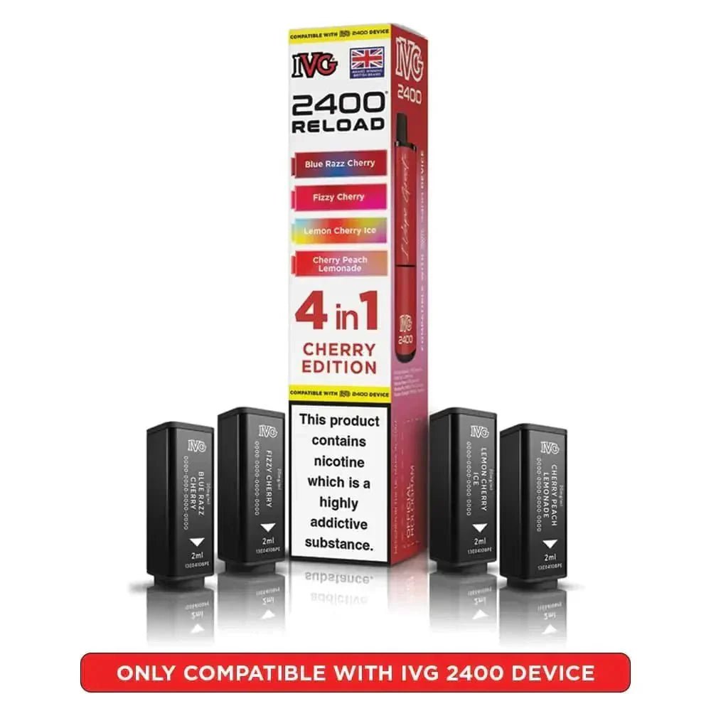 buy IVG 2400 Reload 4 in 1 Prefilled Pods Pack of 5 at Wolfvapes.co.uk