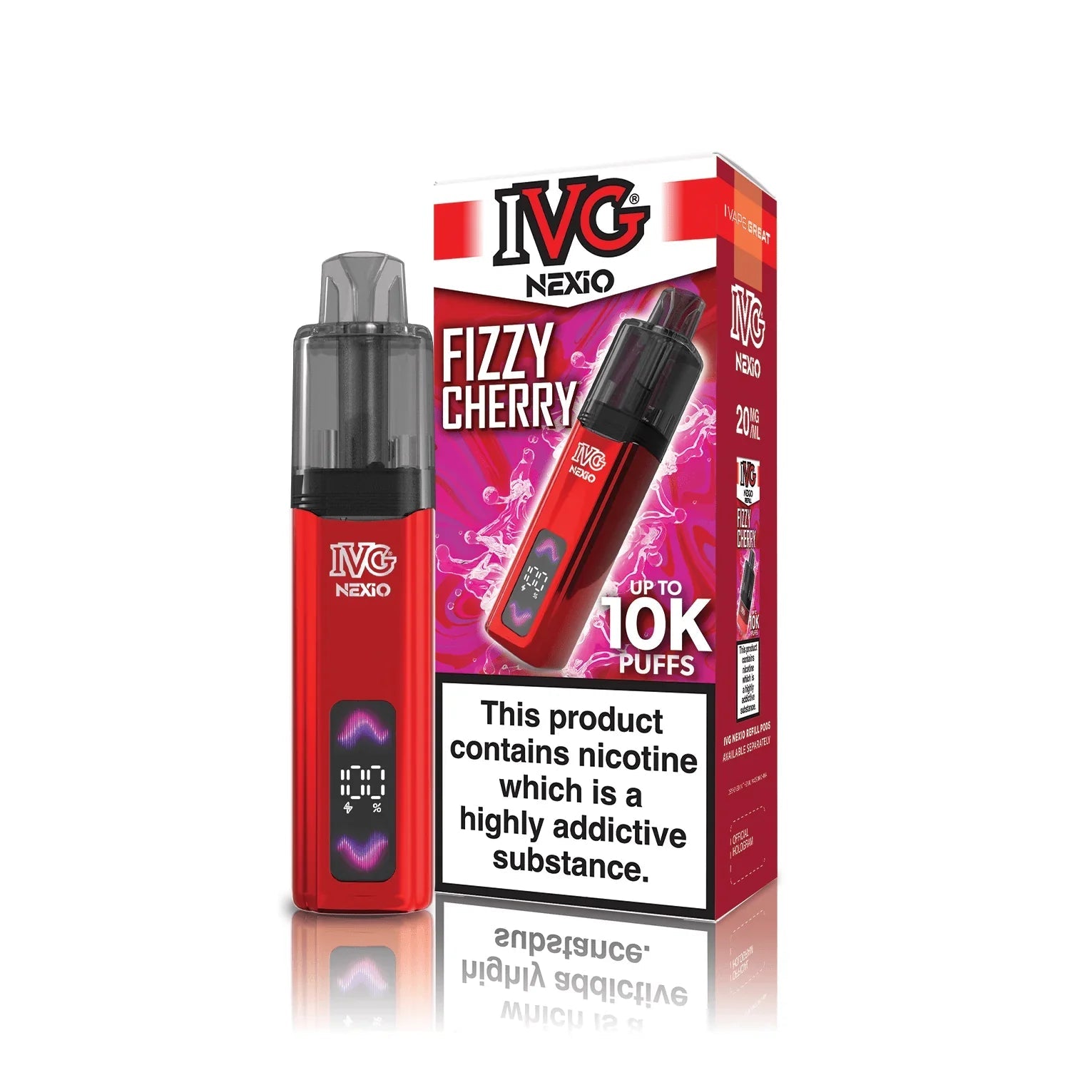 buy IVG Nexio 10k Pod Vape Kit Box of 5 at Wolfvapes.co.uk