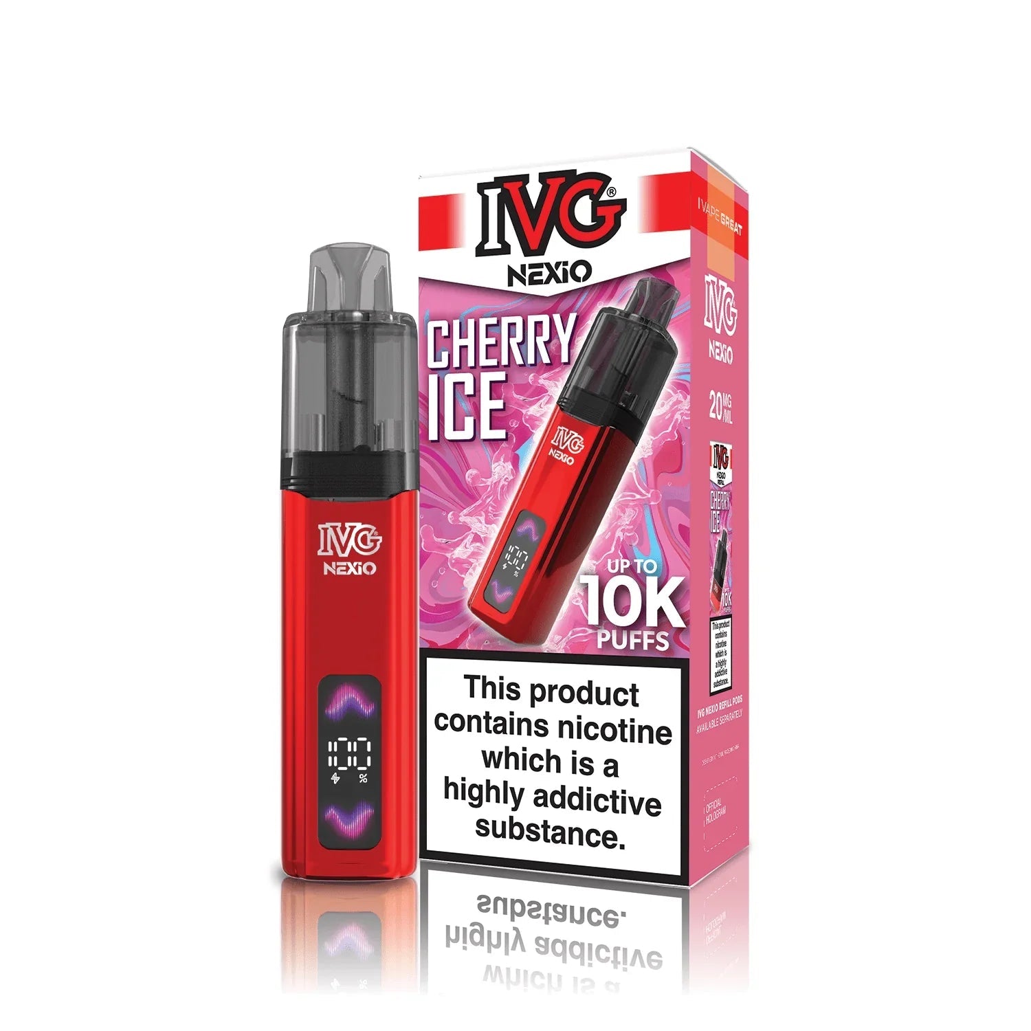 buy IVG Nexio 10k Pod Vape Kit Box of 5 at Wolfvapes.co.uk