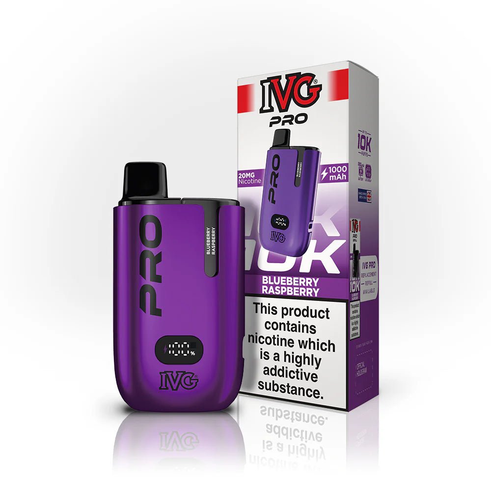 buy IVG Pro 10K Prefilled Pod Vape Kit - Box of 5 at Wolfvapes.co.uk