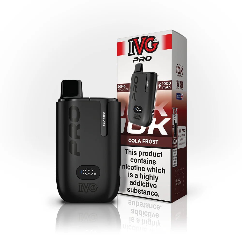 buy IVG Pro 10K Prefilled Pod Vape Kit - Box of 5 at Wolfvapes.co.uk