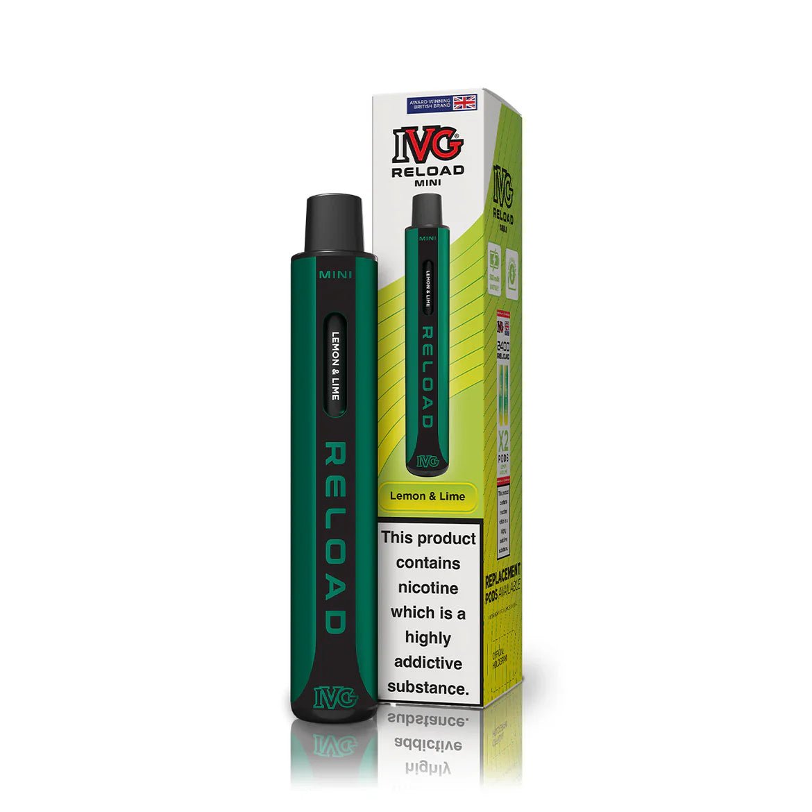buy IVG Reload Mini Pod Vape Kit at Wolfvapes.co.uk