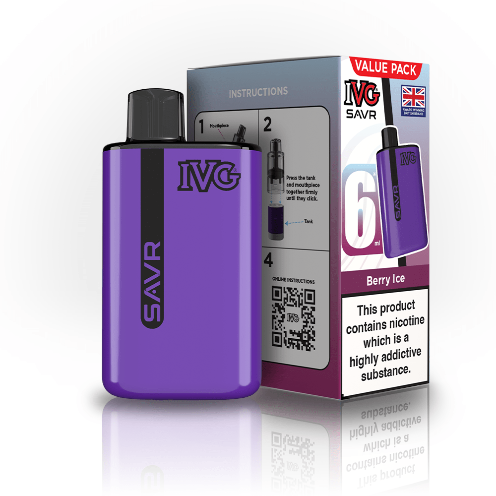 buy IVG SAVR 3000 Disposable Vape Box of 5 at Wolfvapes.co.uk