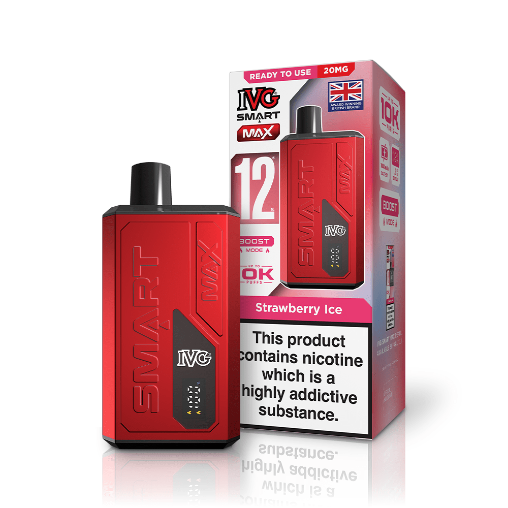 buy IVG Smart Max 10k Prefilled Pod Vape Kit Box of 5 at Wolfvapes.co.uk