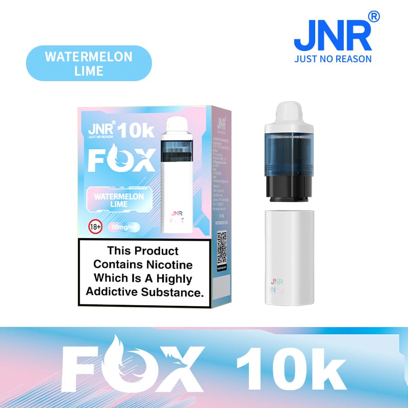 buy JNR Fox 10k Prefilled Pod kit Vape Box of 5 at Wolfvapes.co.uk