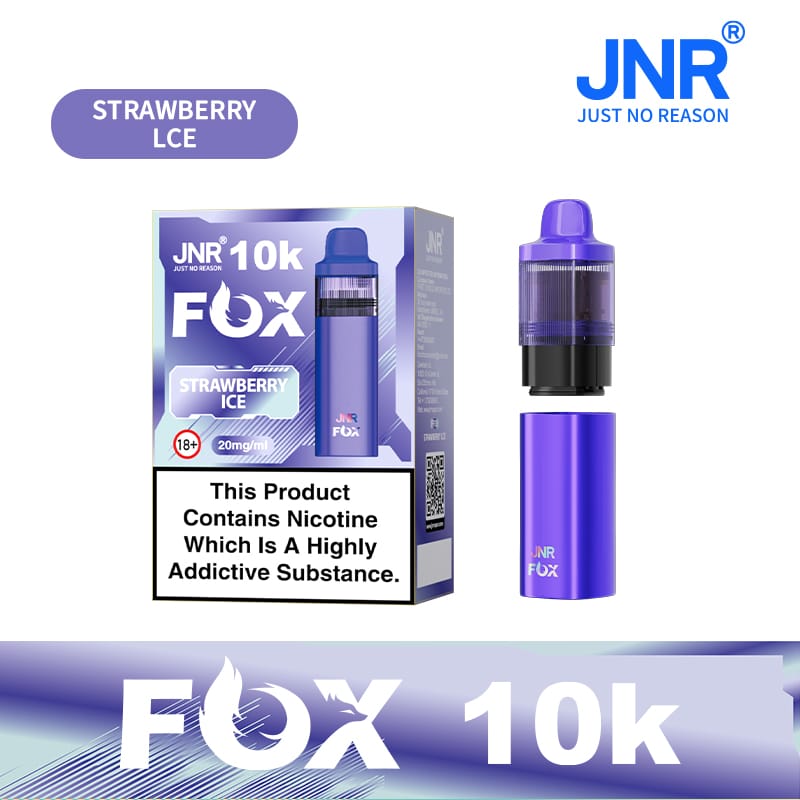 buy JNR Fox 10k Prefilled Pod kit Vape Box of 5 at Wolfvapes.co.uk