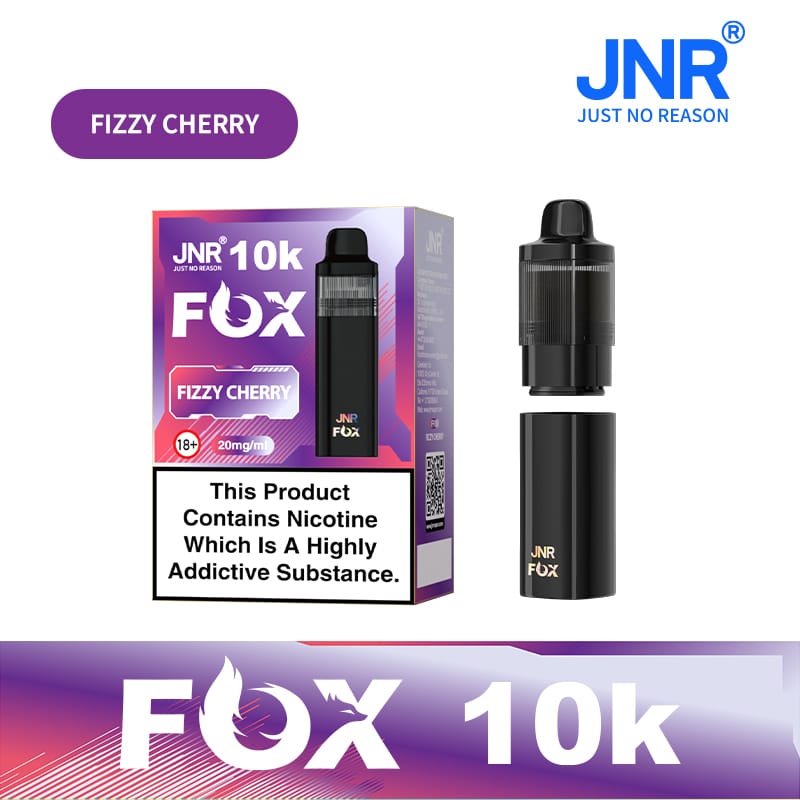 buy JNR Fox 10k Prefilled Pod kit Vape Box of 5 at Wolfvapes.co.uk