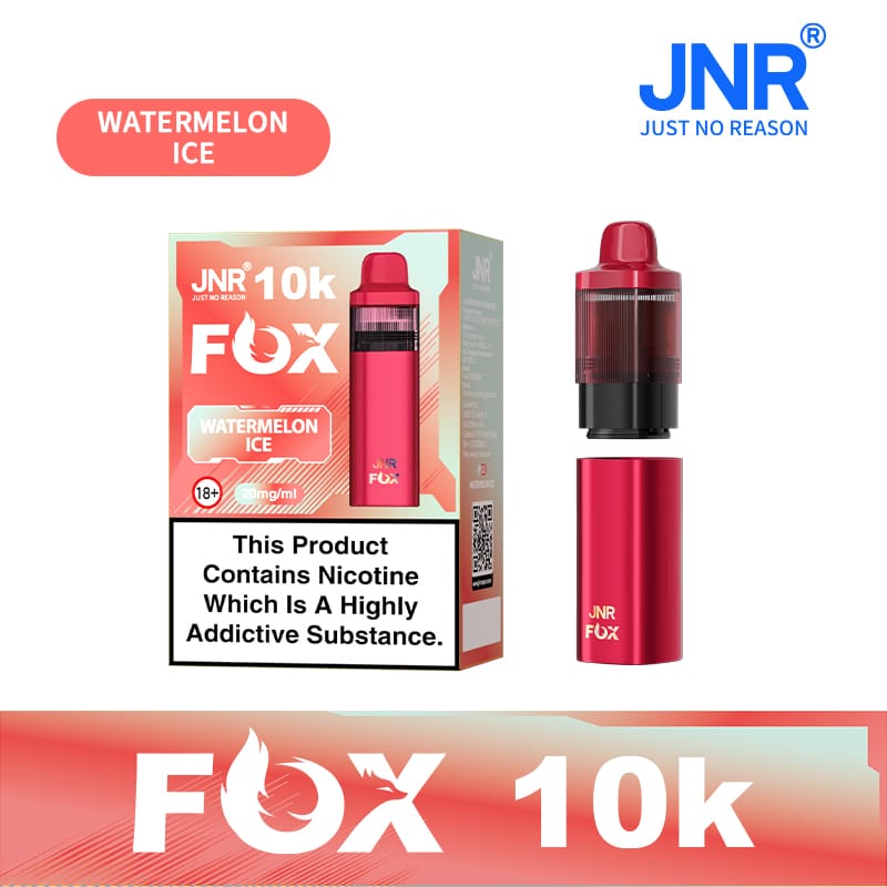 buy JNR Fox 10k Prefilled Pod kit Vape Box of 5 at Wolfvapes.co.uk