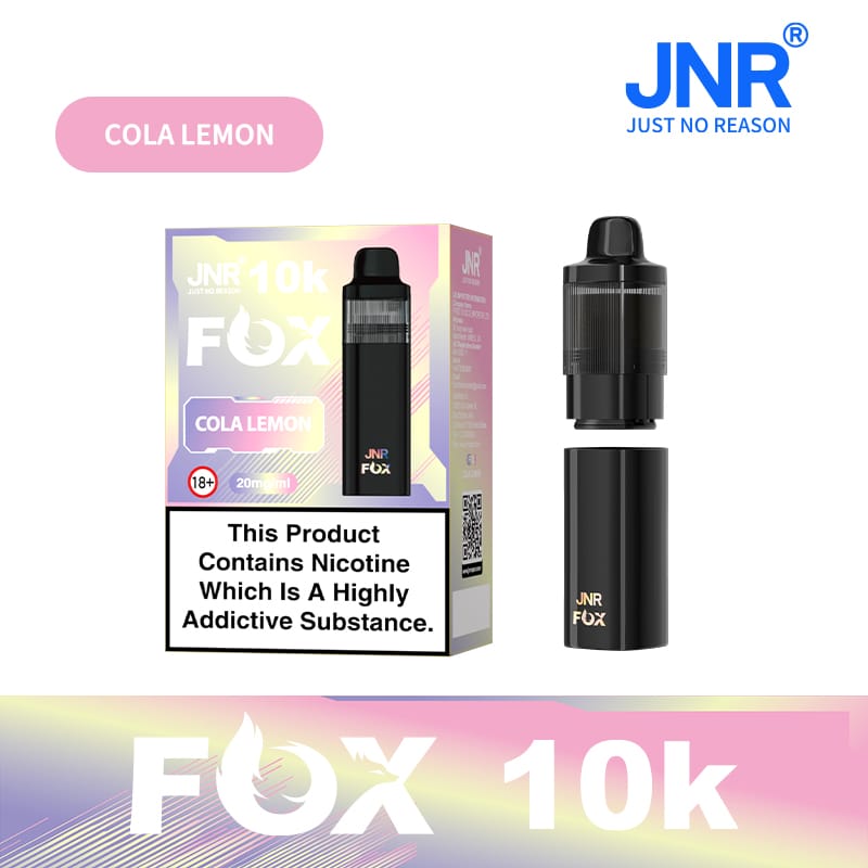 buy JNR Fox 10k Prefilled Pod kit Vape Box of 5 at Wolfvapes.co.uk