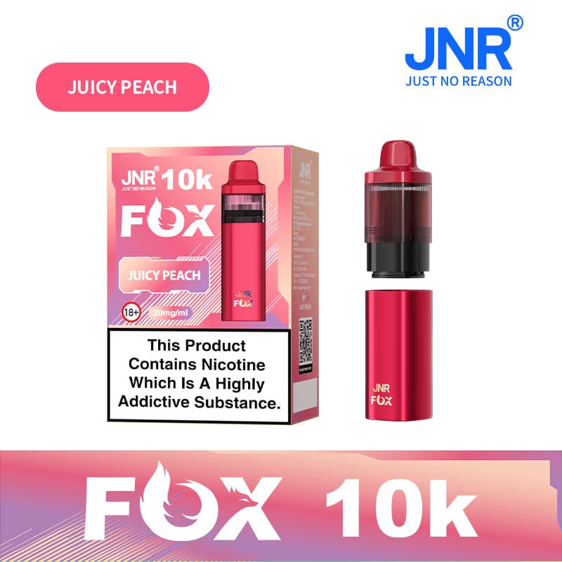buy JNR Fox 10k Prefilled Pod kit Vape Box of 5 at Wolfvapes.co.uk